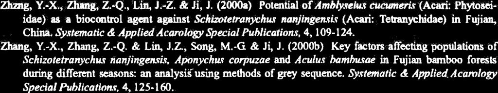 Zhaig, Y.-X., Zhang, Z.-Q., tin, J.-Z. & Ji, J. (2000a) Potential of Ambfy.~eiu.