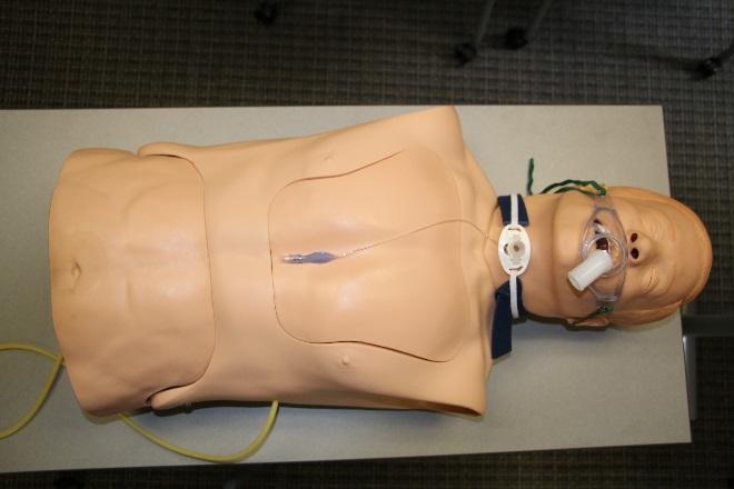 Laerdal NG and Trach Trainer The Laerdal NG and Trach Trainer is designed to help learners care for patients with airway or gastrointestinal complications.