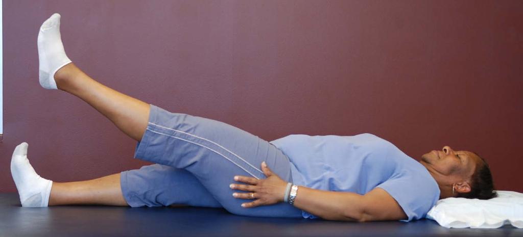 Straight Leg Raises: Straight leg raises strengthen your quadriceps and help you increase your knee stability. After surgery it is important to work with a physical therapist.