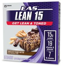 EAS Lean 15 Bars For those who seek to get lean and toned. 15 g protein to nourish muscles and help manage hunger. 18-19 vitamins and minerals for daily nutrition.
