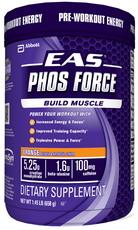 EAS Phos Force For those who seek to build muscle. Power your workout with: increased energy and focus; * improved training capacity; * explosive power & force. * 5.