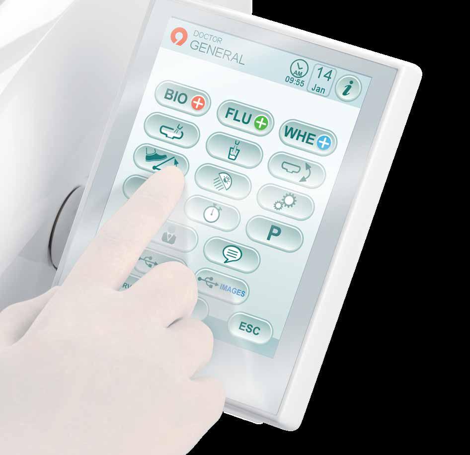 TO ENSURE DENTISTS OBTAIN THE FULL BENEFIT OF BOTH TECHNOLOGY AND INSTRUMENTS, ANTHOS HAS DEVELOPED TWO TYPES OF CONTROL PANEL VIA WHICH THE USER INTERACTS WITH THE