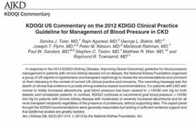 Absence of data should NOT equal or assume benefit NKF KDOQI US Commentary 37 AJKD.