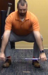 Power through the golf swing is derived from our legs driving through the