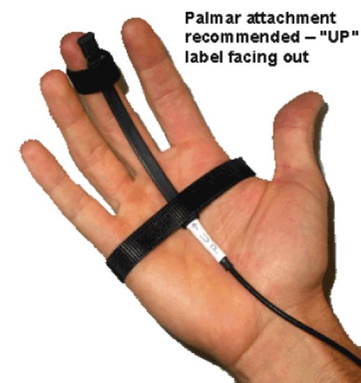 Figure 9. Stimulator Window (ho6a.gtl) III. Getting the subject ready: Attach the transducer to the palmer surface of the nondominant hand (see Fig.
