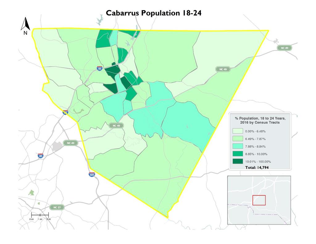 Economy Approximately half of the residents of Cabarrus County make up its labor, which most recently reported a low unemployment rate of 4.5%.