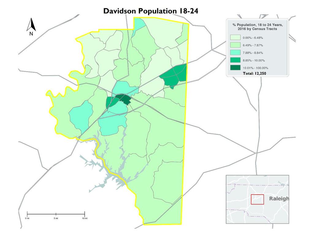 Economy Approximately 79,790 residents make up the labor force of Davidson County, which most recently reported a low unemployment rate of 4.8%.