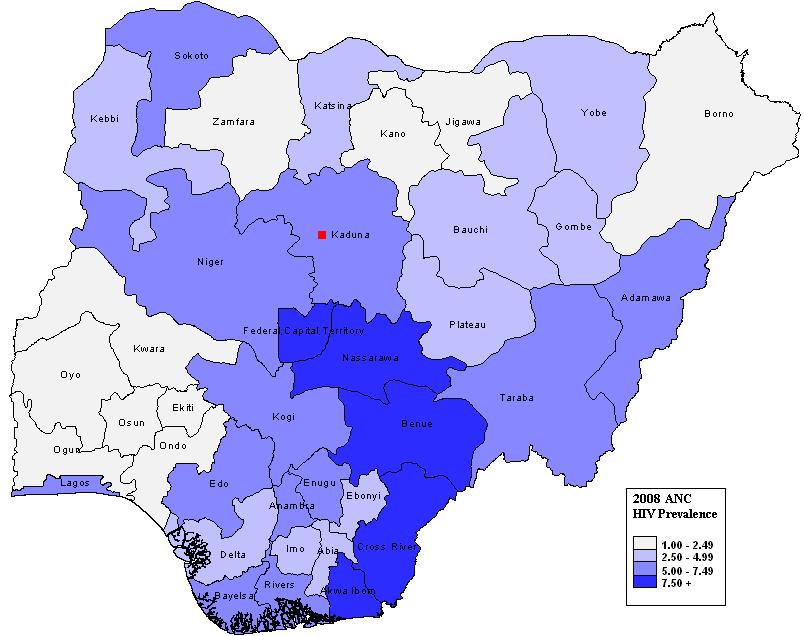 HIV Prevention Prioritization & Implementation Brief: Kaduna State Introduction The HIV epidemic in Nigeria is complex, with substantial heterogeneity in HIV prevalence across different regions and