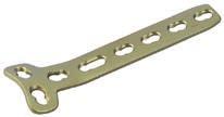 LCP T-Plates 4.5/5.0 Stainless Steel Titanium (TiCP) Holes Length (mm) 240.131 440.131 3 67 240.141 440.141 4 83 240.151 440.151 5 99 240.161 440.161 6 115 240.171 440.171 7 131 240.181 440.