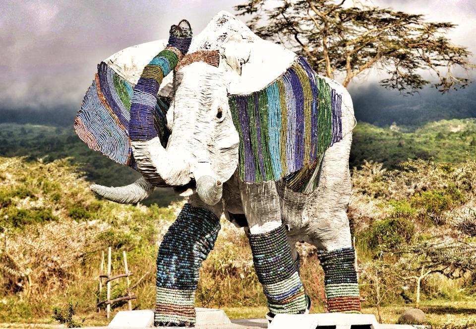 Mwalimu, 1 st Sparkling Elephant built in Arusha,