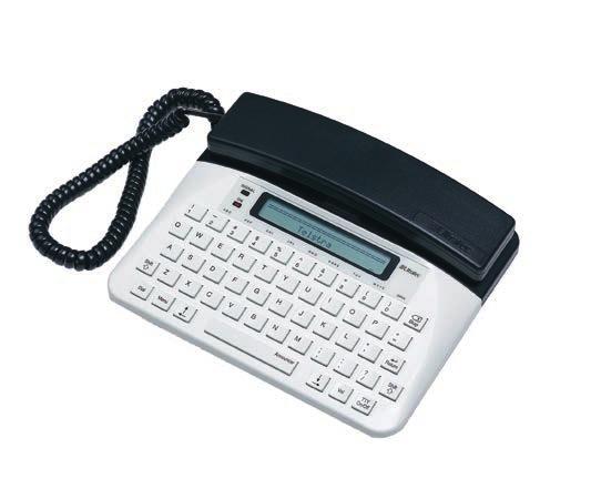 Uniphone Braille and large 1150 visual display TTYs Uniphone is the voice, text and amplified telephone that is suitable for both standard phone and TTY users.