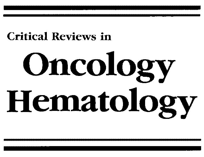 Critical Reviews in Oncology/Hematology 39 (2001) 195 201 www.elsevier.