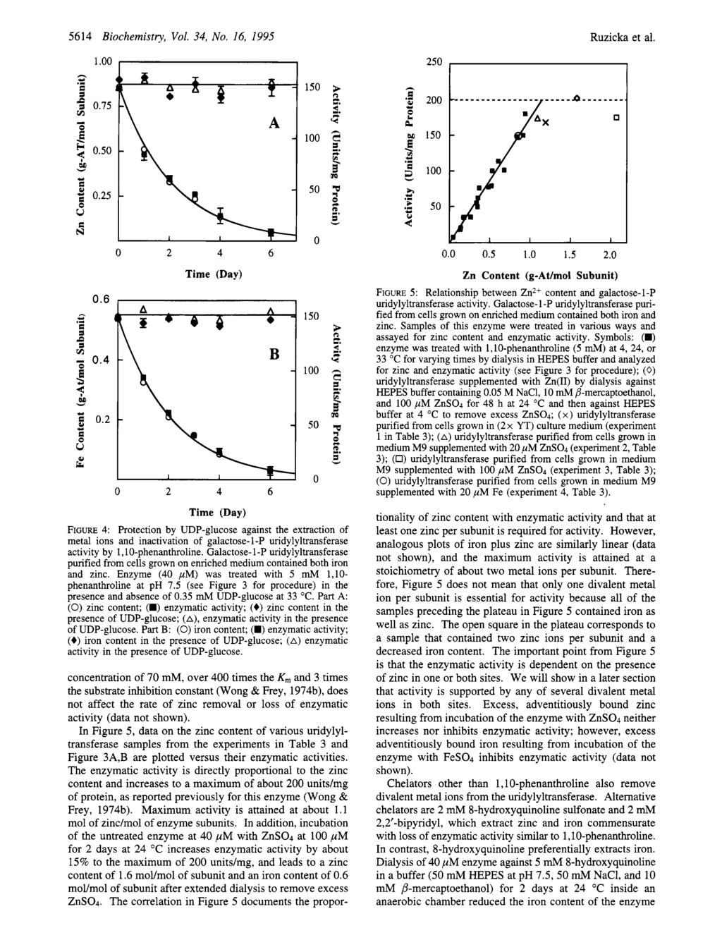 5614 Biocemistry, Vol. 34, No. 16, 1995 Ruzicka et ai..-- I M w 5 2 0.25 s 150 + B f. Q c *z 200 e a % z 150 m z 250 b 100 Y a s v1-0.4 ; 5 1 w $ 0.