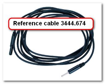 Connect the reference cable 3444.
