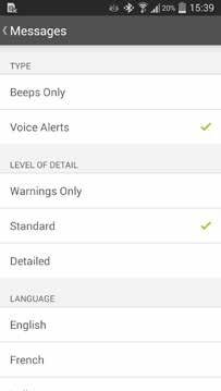14.1 Streamer configuration VoiceAlerts The VoiceAlerts are spoken messages or beep tones send to your hearing aids from your Phonak streamer. A.