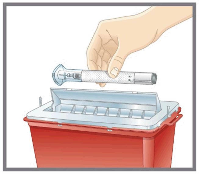Remove the autoinjector from your skin. Press a cotton ball or gauze over the injection site. Do not rub the injection site, as this may cause bruising. You may have slight bleeding. This is normal.