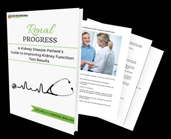 Renal Progress: A Kidney Patient s Guide to Improving Kidney Function Test Results Now that you have been informed of what you should watch out for, you can make sure your kidneys receive the care