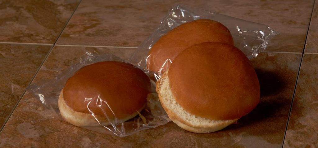 INDIVIDUALLY WRAPPED PRODUCTS 58917 IW Hamburger Bun SHELF LIFE AMBIENT: 12 Days SHELF LIFE FROZEN: 9 Months COLOR: Golden Brown SLICE: Yes DIAMETER: 4 WEIGHT: 1.5 oz.