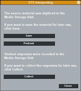 Free mode, the audio source and student recording will be recorded on separate channels. 9.