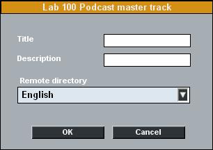 SAVING THE MASTER TRACK If you selected to record the master track during the activity (see Selecting activity Advanced) you can now save it for later use.