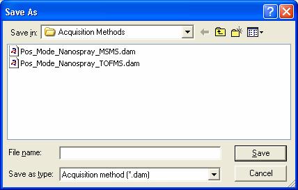 Save a Method for Each Frequently-Used Analysis Mode Open a new method