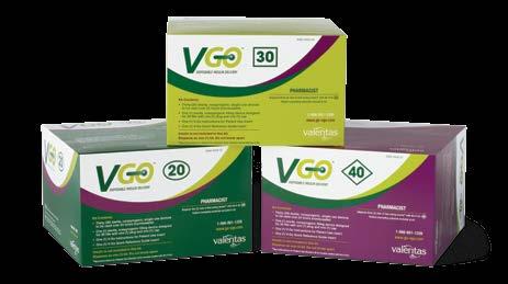Write 2 prescriptions 1 V-Go device erx Rapid-acting insulin erx Select the appropriate V-Go option Example: For V-Go device Rx: V-Go Size: 20 U, 30 U, 40 U Package Size: Each