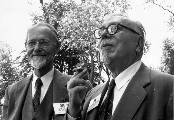 Norbert Wiener (right) and William Ransom (left)
