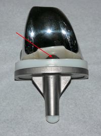 Cruciate retaining implants do not have the center post and cam design.