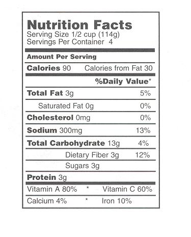 Nutrition Facts Label The Nutrition Facts label can also help you select healthy foods. This label states the nutritional value in a serving of the product.