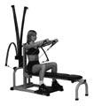 Shoulder Exercises 19 SEATED SHOULDER PRESS - Shoulder Adduction (and elbow extension) Muscles worked: This exercise emphasizes the front portion of the shoulder muscles (front deltoids as well as