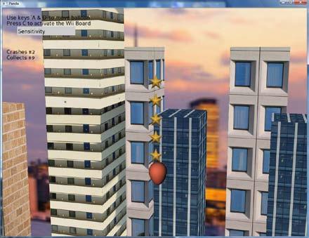 Figure 4. Screenshot of third iteration of game with 3D graphics and objects.