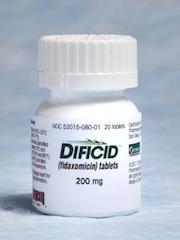 Fidaxomicin Macrocyclic antibiotic, active against especially CD, rapidly kills CD (bactericidal) whereas vanco is bacteriostatic.