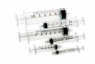 Hypodermic Syringes The plastic blister package is tamper evident for assurance of sterility.