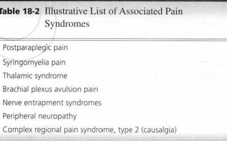 3. When there are other associated pain syndromes. Use this chapter to evaluate pain-related impairment when dealing with syndromes with the following characteristics: a.