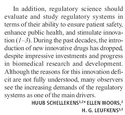 Drug regulatory systems must foster innovation and