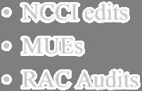 Modifiers NCCI edits MUEs RAC Audits Correct Coding Tools 67 Modifiers Correct Coding Tools General