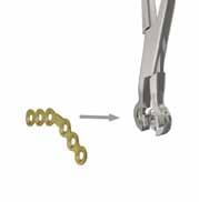 Plate Holding Forcep Insert gold Universal Mandible Fracture