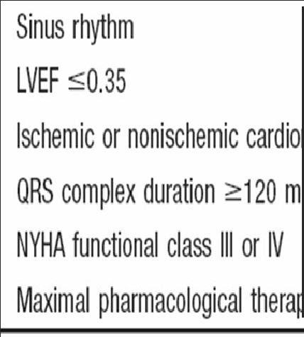 Today s Patient Selection for CRT +AF and PM patients LVEF > 35 %: Echo?