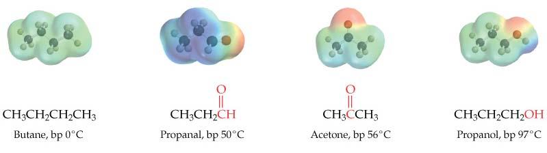 Aldehydes and ketones are soluble in common organic solvents, and those with fewer then five