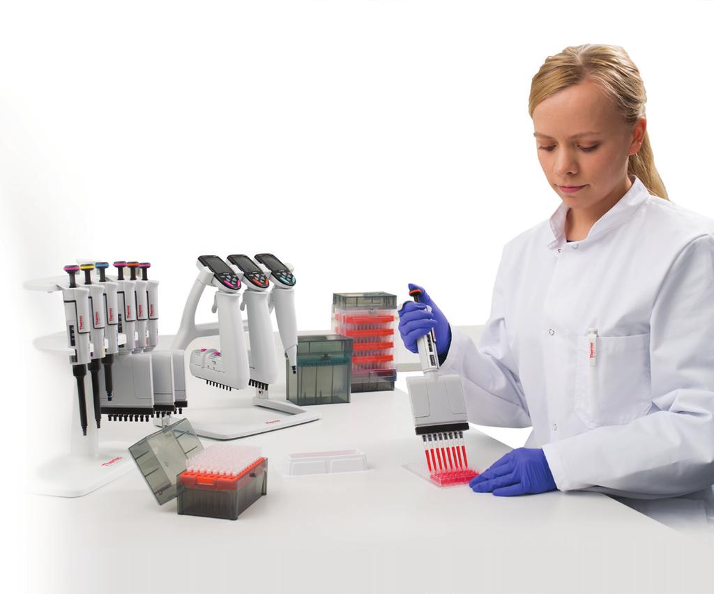 Manual pipettes Feel the difference with F1-ClipTip Pipettes Maintain precise sample volumes on every channel 1 Whether you re using a single or multichannel pipette, the F1-ClipTip pipetting system