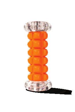 Innovative foam roller specifically designed to increase flexibility and relieve minor aches and pains associated with the