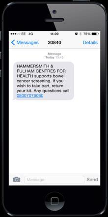 TRICCS: Text-message Reminders in Colorectal Cancer Screening Research Department of Behavioural Science and Health University College London Christian von Wagner (c.wagner@ucl.ac.