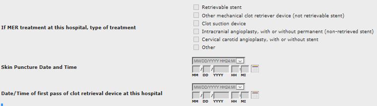 MER Tab These elements will auto-populate from the Hospitalization Tab for hospitals using the Comprehensive version of PMT.
