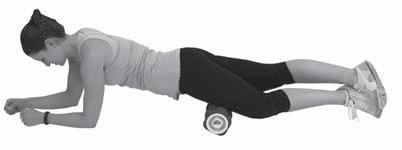 Quadriceps/Inner Thighs Phase 2 Place the thighs onto the roller into an elbow plank position. Your feet should now be off the floor and thighs completely on the roller.