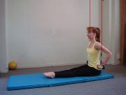 LONG ARM LONG BACK STRETCH Equipment Setup: Repetitions: Straps or Fuzzies Set to Elbow Height or slightly higher when seated (can