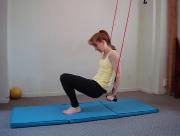 straight, parallel and adducted. Hold the handles/straps with elbows flexed and pointing behind the body.