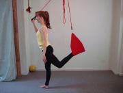 HIP FLEXOR STRETCH Equipment Setup: Repetitions: Wide sling attached to one rope set to hip or mid-thigh height when standing.