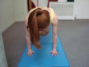 .. Continue exhaling: Replace the opposite elbow with the hand, then press into a full plank position Inhale: Return