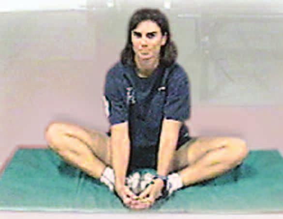 Grab under left thigh and pull left knee toward chest until you feel mild tension.