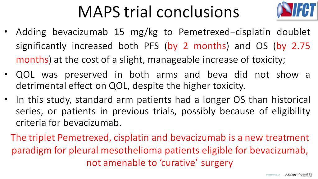 MAPS trial conclusions Presented By
